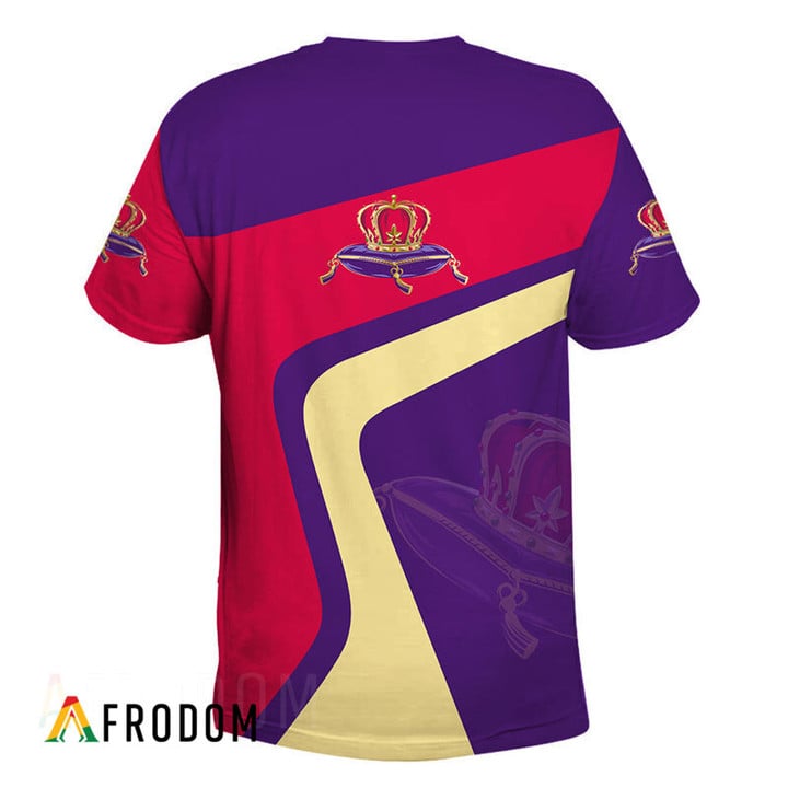 Modern Crown Royal Whisky 3d T-shirt, Crown Royal Logo All Over Printed 3d T-shirt, Crown Royal Unisex 3d T-shirt