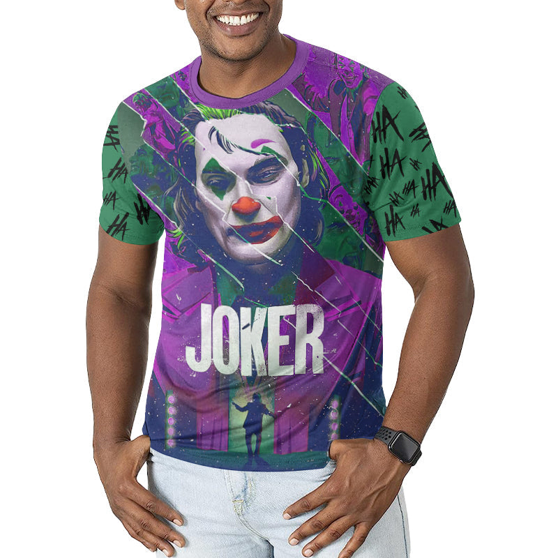 The Joker Hahaha Green Purple 3D T-shir, The Joker 3D Shirt