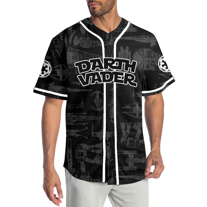 Star Wars Darth Vader American Flag Black Baseball Jersey Shirt, Star Wars Darth Vader 3d Printed Baseball Jersey, Darth Vader Black Jersey Shirt