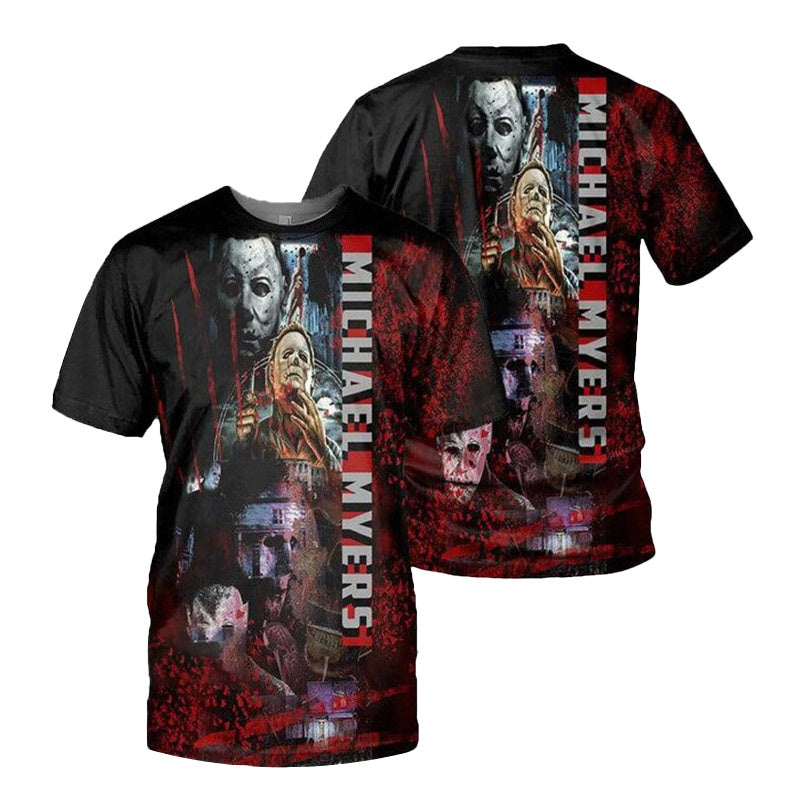 Michael Myers From Halloween T-shirt, Michael Myers 3D T-shirt