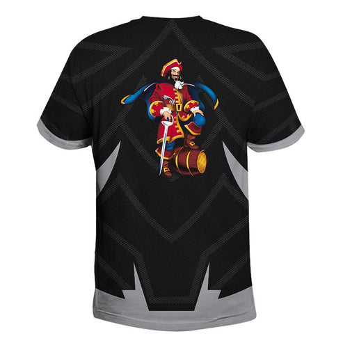 Captain Morgan Black Panther 3d T-shirt, Captain Morgan Black Panther Armor T-shirt, Captain Morgan Logo All Over Printed 3d T-shirt