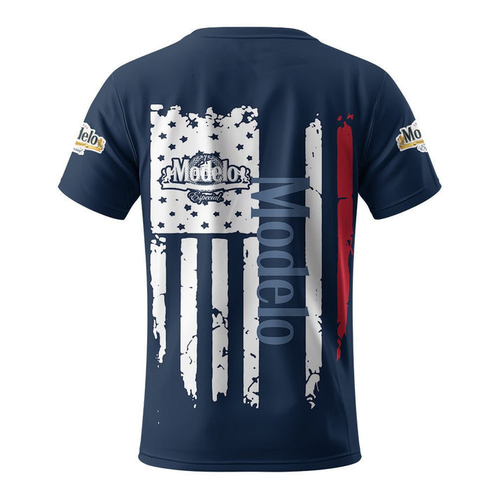 Cerveza Modelo Punisher Skull Us Flag 3d T-shirt, Cerveza Modelo Skull All Over Print T-shirt, Cerveza Modelo Unisex 3d T-shirt