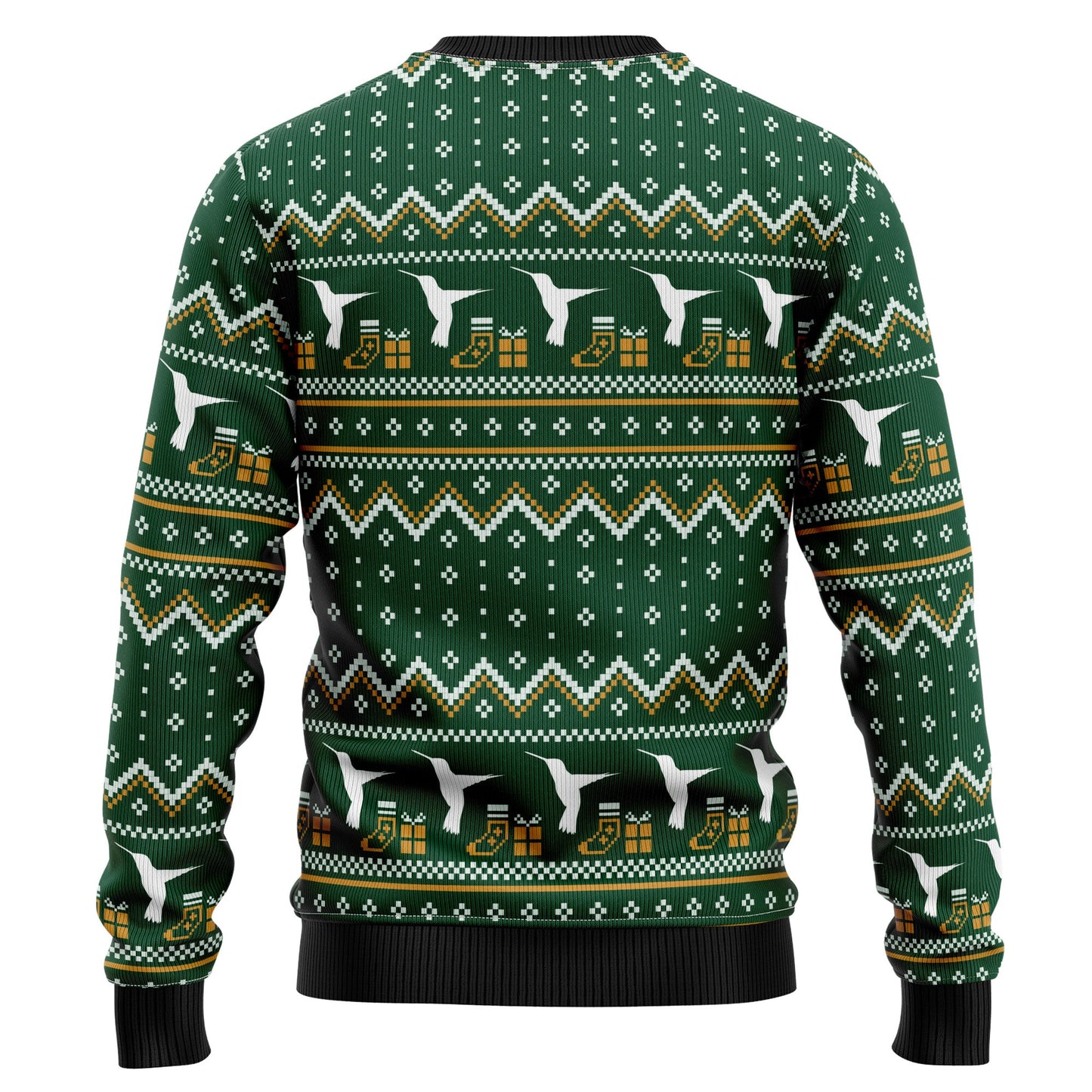 Christmas Hummingbird Family Ugly Christmas Sweater, Santa Hummingbirds Christmas Ugly Sweater, Hummingbird Aop Crewneck Knitted Ugly Sweater