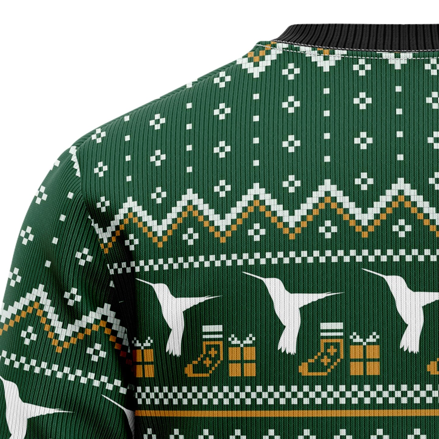 Christmas Hummingbird Family Ugly Christmas Sweater, Santa Hummingbirds Christmas Ugly Sweater, Hummingbird Aop Crewneck Knitted Ugly Sweater