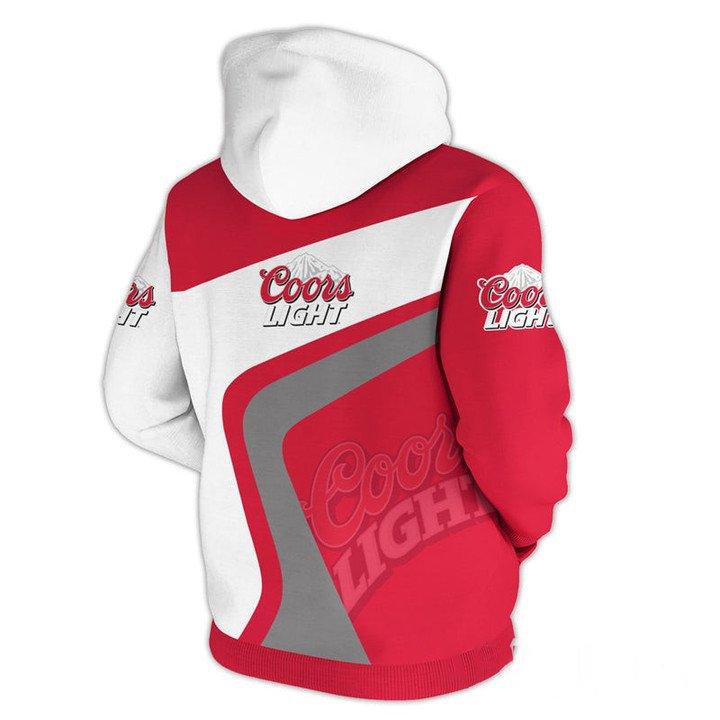 Coors Light Brand Logo All Over Print Hoodie For Men Women, Coors Light Pullover Hooded Sweatshirt, Coors Light Beer 3D Prints Unisex Zip Hoodies