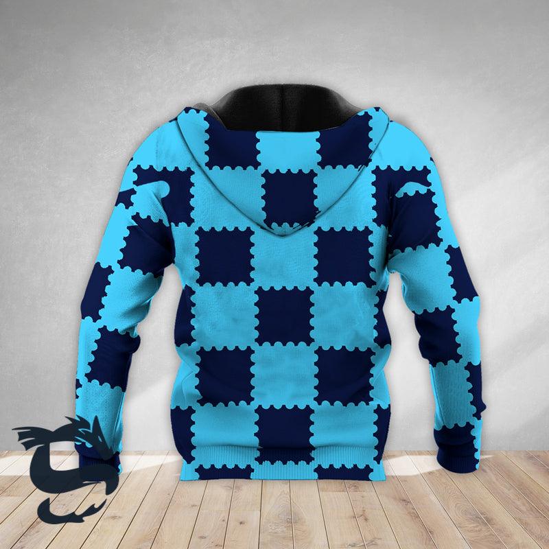 Gorgeous Gingham Busch Light Navy Blue Hoodie, Busch Light Logo Unisex Pullover Hooded Sweatshirt, Busch Light Logo 3D Printed Unisex Zip Hoodie
