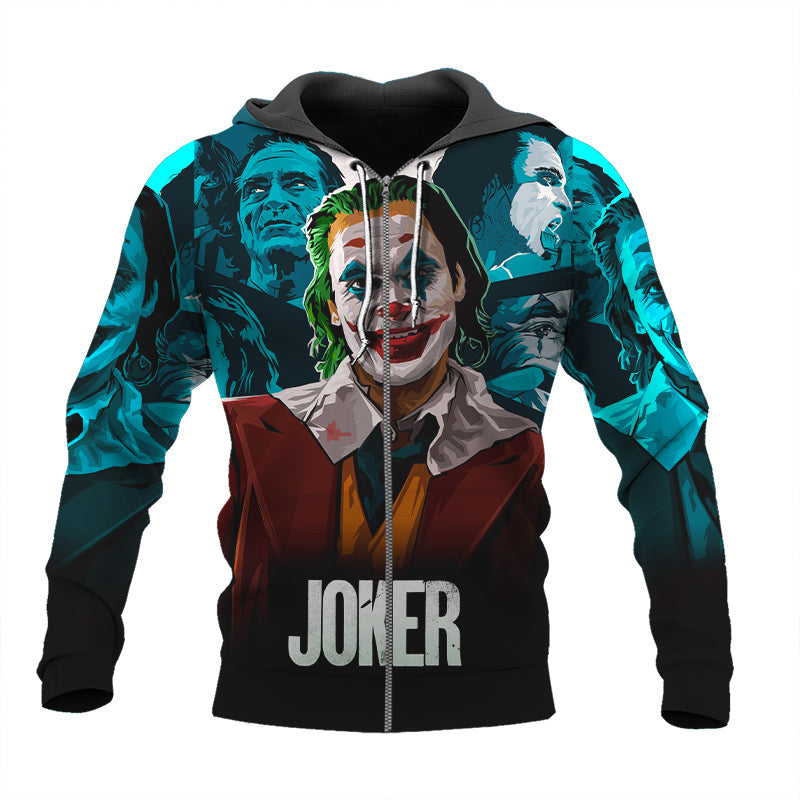 Joaquin Phoenix Joker 3D Printed Hoodie For Men Women, The Joker Pullover Hooded Sweatshirt, The Joker Movie All Over Prints Unisex Hoodies