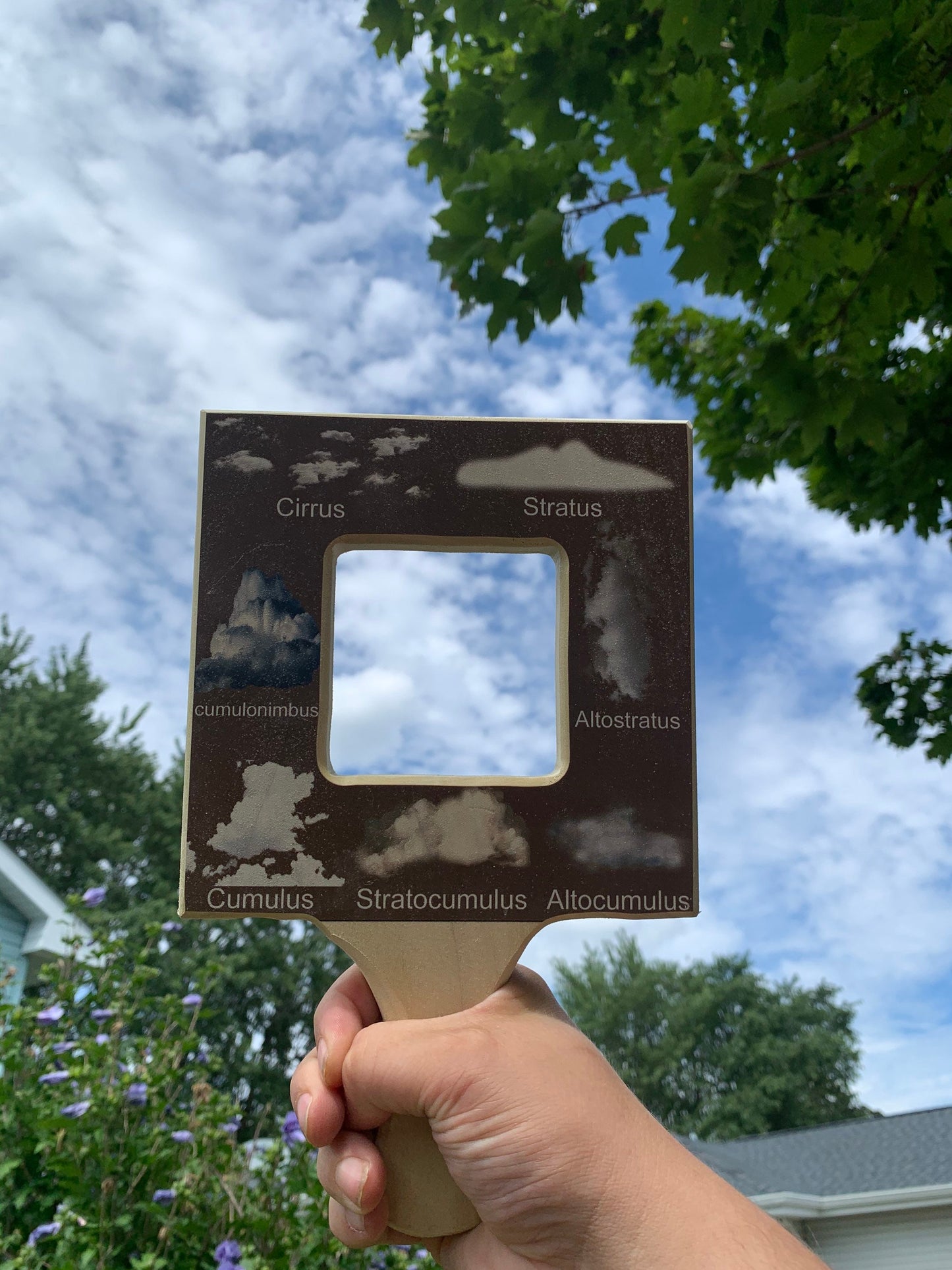 Nature guide finder, leaf finder, cloud viewer, cloud identification guide, nature guide frame, homeschooling materials, Montessori toy