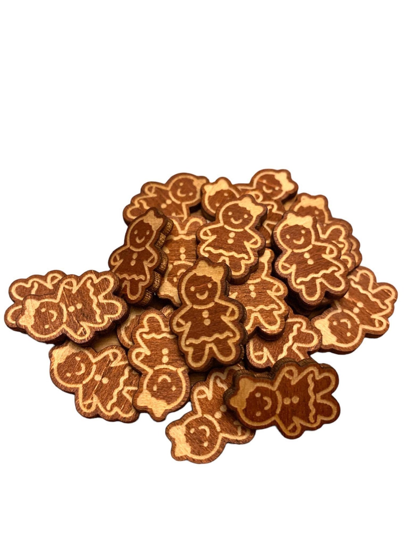 100 gingerbread man or woman counters, sensory tray filler, loose parts manipulatives, 100 board counters, sensory play, math manipulatives