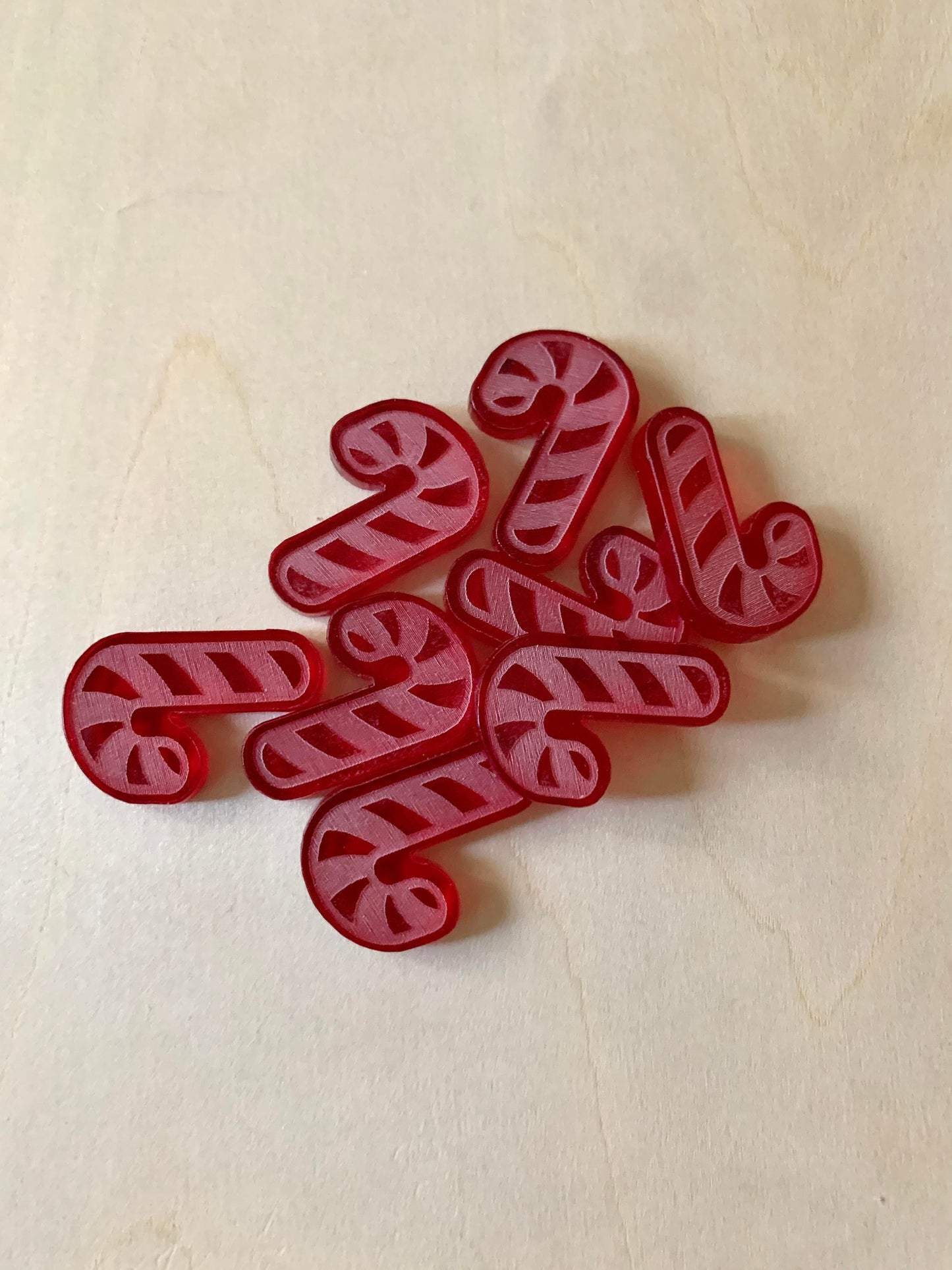 50/100 Acrylic christmas lights, ornaments or candy canes , acrylic maple leaves, acrylic counters, sensory fill, wet play, fizzy play