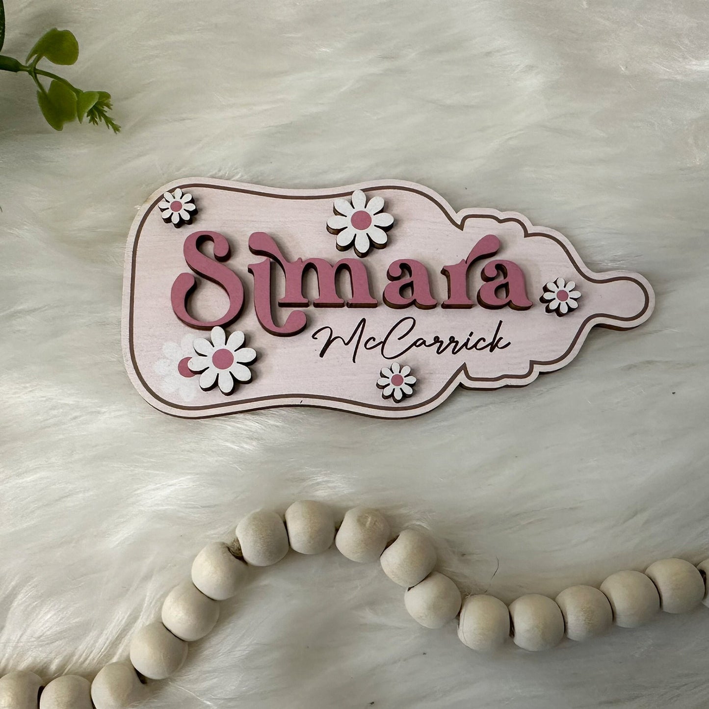 Personalized Baby Birth Stats Board, Baby Bottle Name Sign, Baby Name Announcement, Birth Announcement, Name Sign, Baby Name Sign