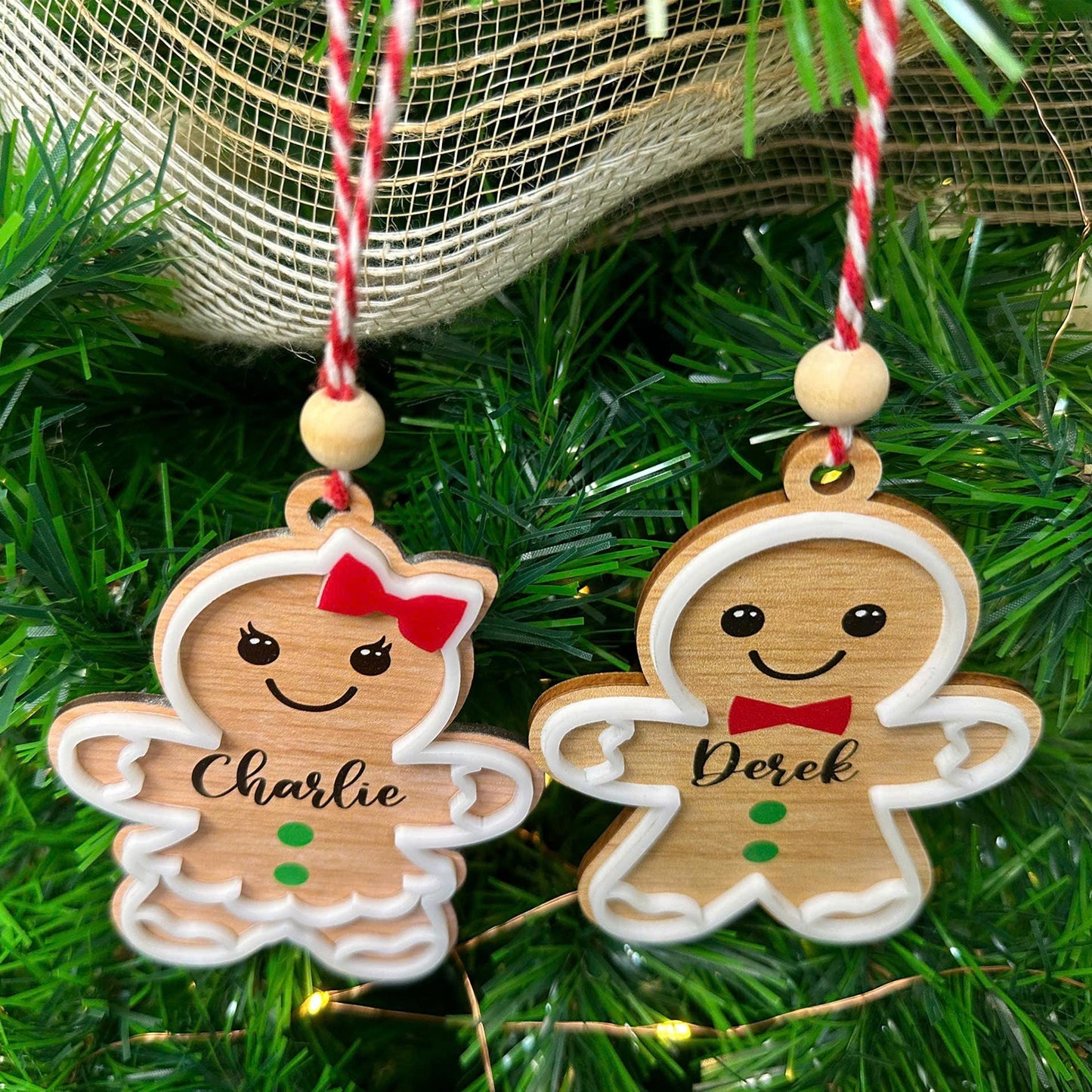 Personalized Gingerbread Christmas Ornament, 3d Customized Cookie Ornament Gift For Christmas, Custom Gingerbread Ornament Kids Ornaments
