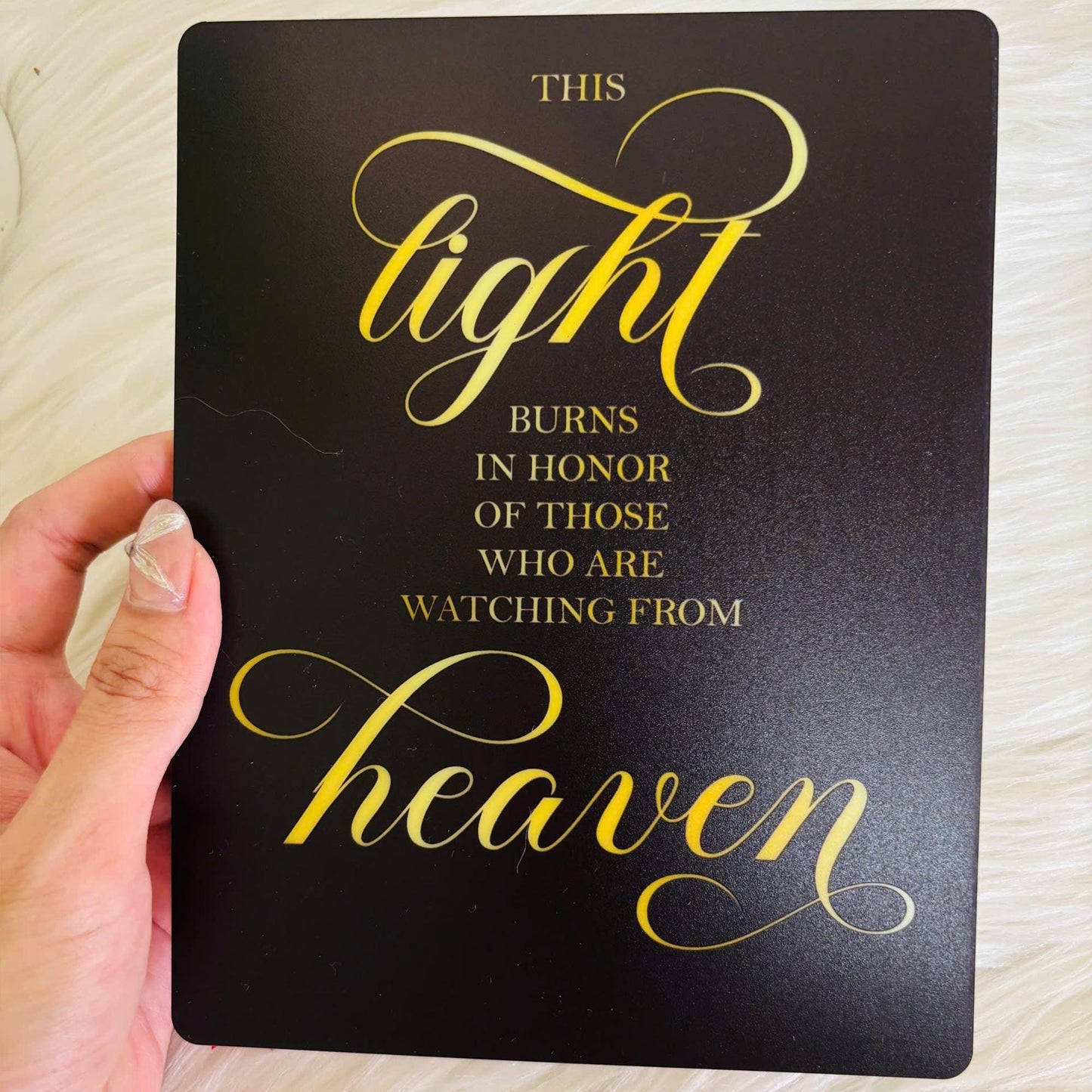 This Light Burns Wedding Acrylic Sign, Memorial In Loving Memory, Personalized Memorial Plaque