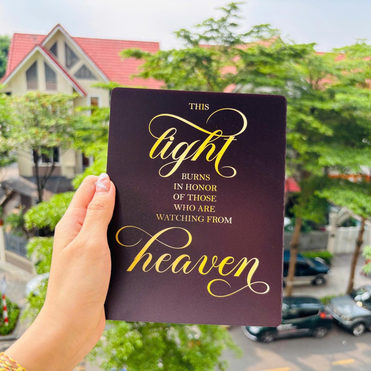 This Light Burns Wedding Acrylic Sign, Memorial In Loving Memory, Personalized Memorial Plaque