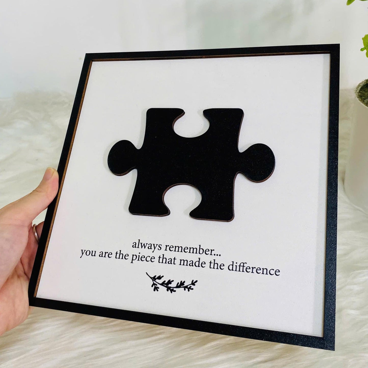 Personalized Difference Maker, You Are The Piece That Made The Difference, Mentor Gift, Retirement Present Gift, Coworker Farewell Gift