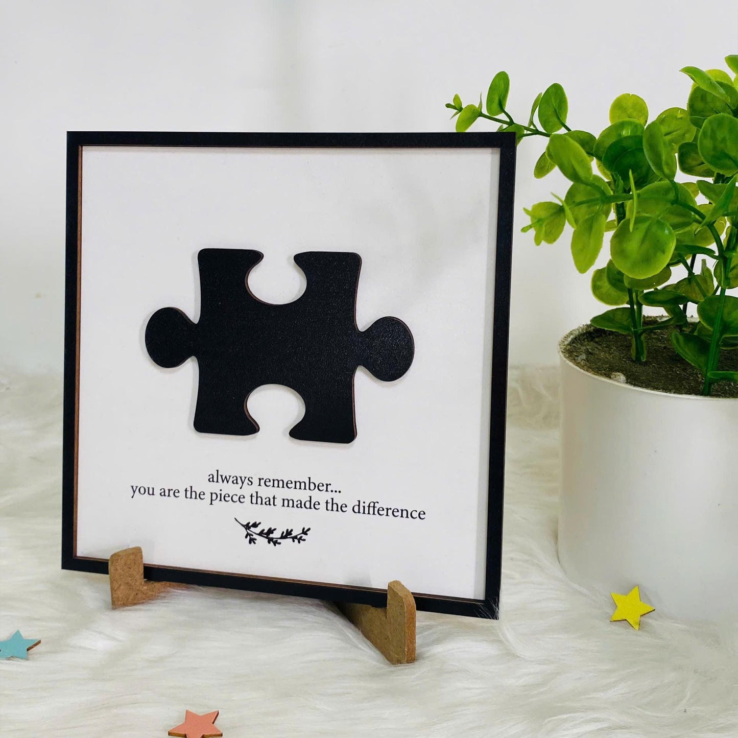 Personalized Difference Maker, You Are The Piece That Made The Difference, Mentor Gift, Retirement Present Gift, Coworker Farewell Gift