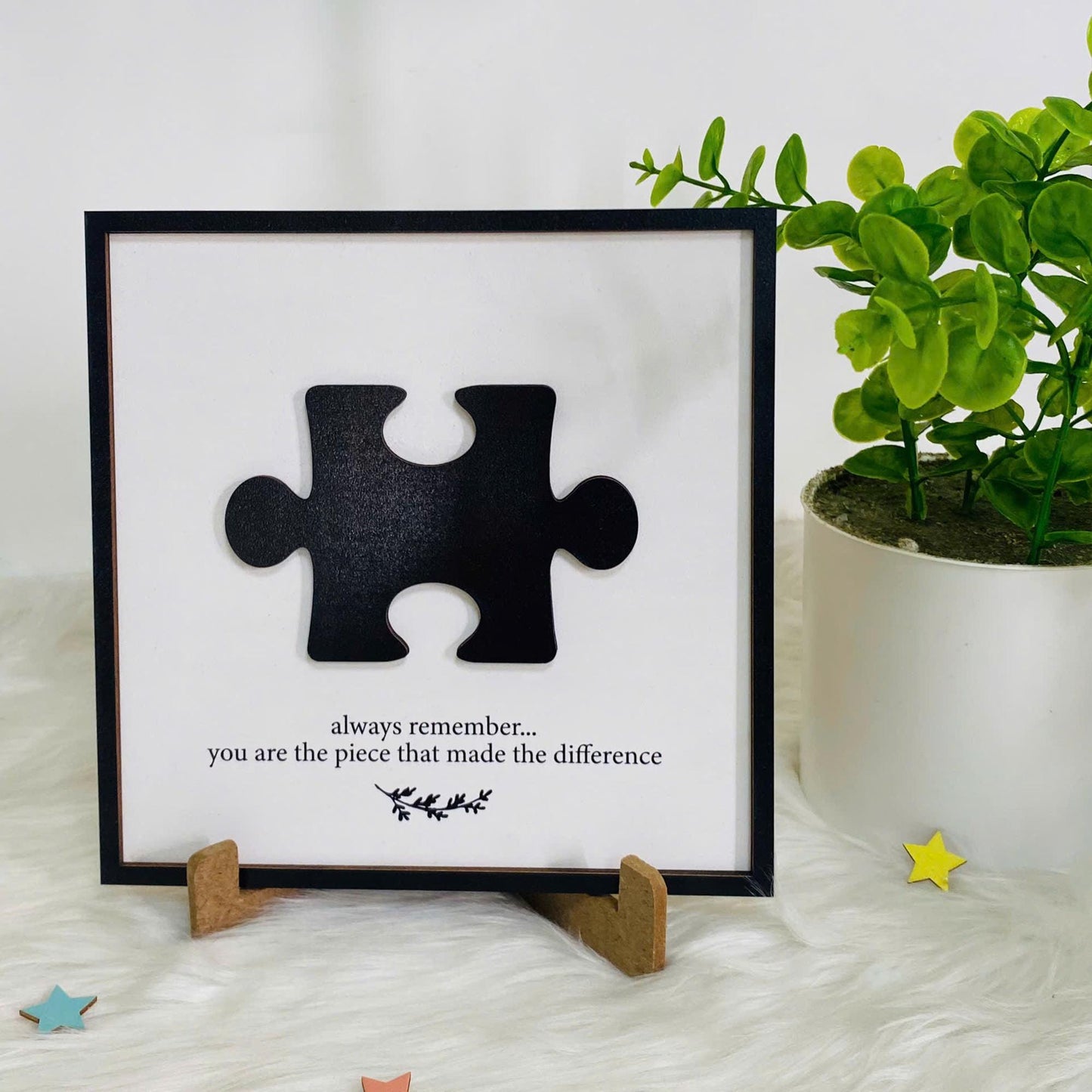 Personalized Difference Maker, You Are The Piece That Made The Difference, Mentor Gift, Retirement Present Gift, Coworker Farewell Gift
