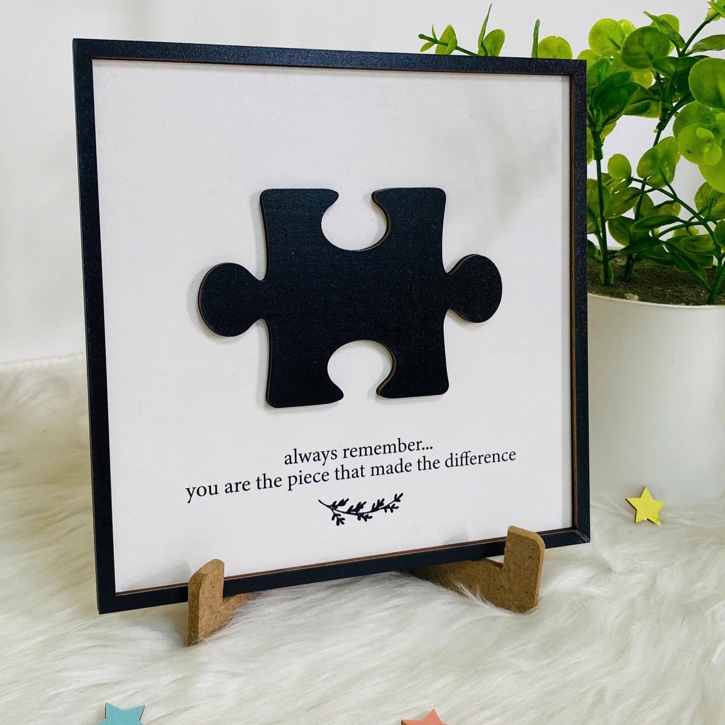 Personalized Difference Maker, You Are The Piece That Made The Difference, Mentor Gift, Retirement Present Gift, Coworker Farewell Gift