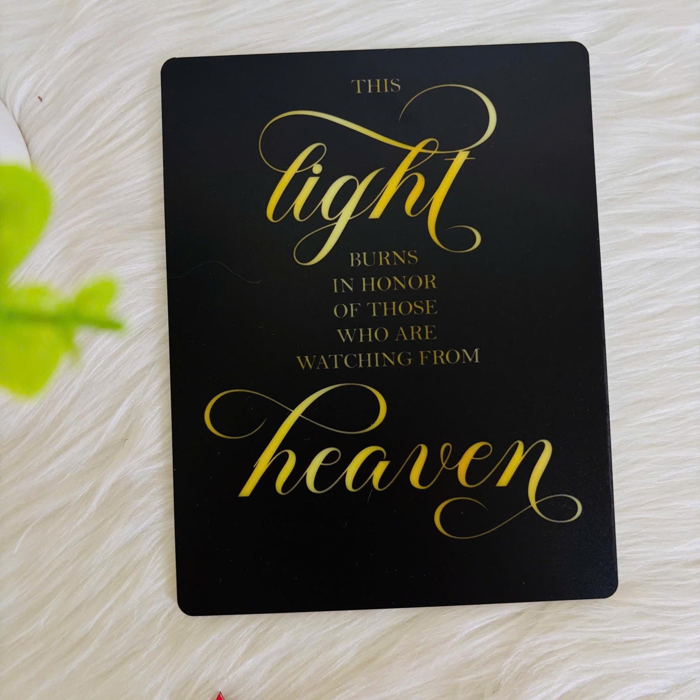 This Light Burns Wedding Acrylic Sign, Memorial In Loving Memory, Personalized Memorial Plaque