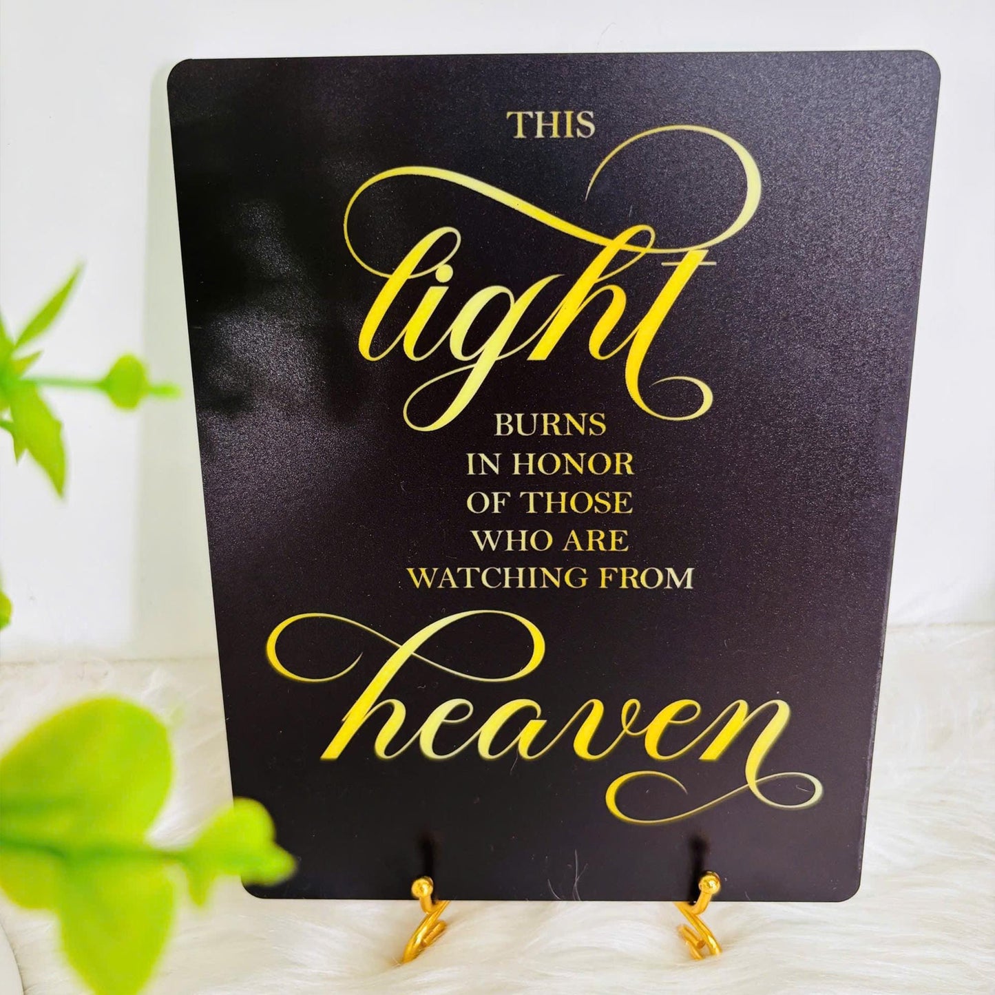 This Light Burns Wedding Acrylic Sign, Memorial In Loving Memory, Personalized Memorial Plaque