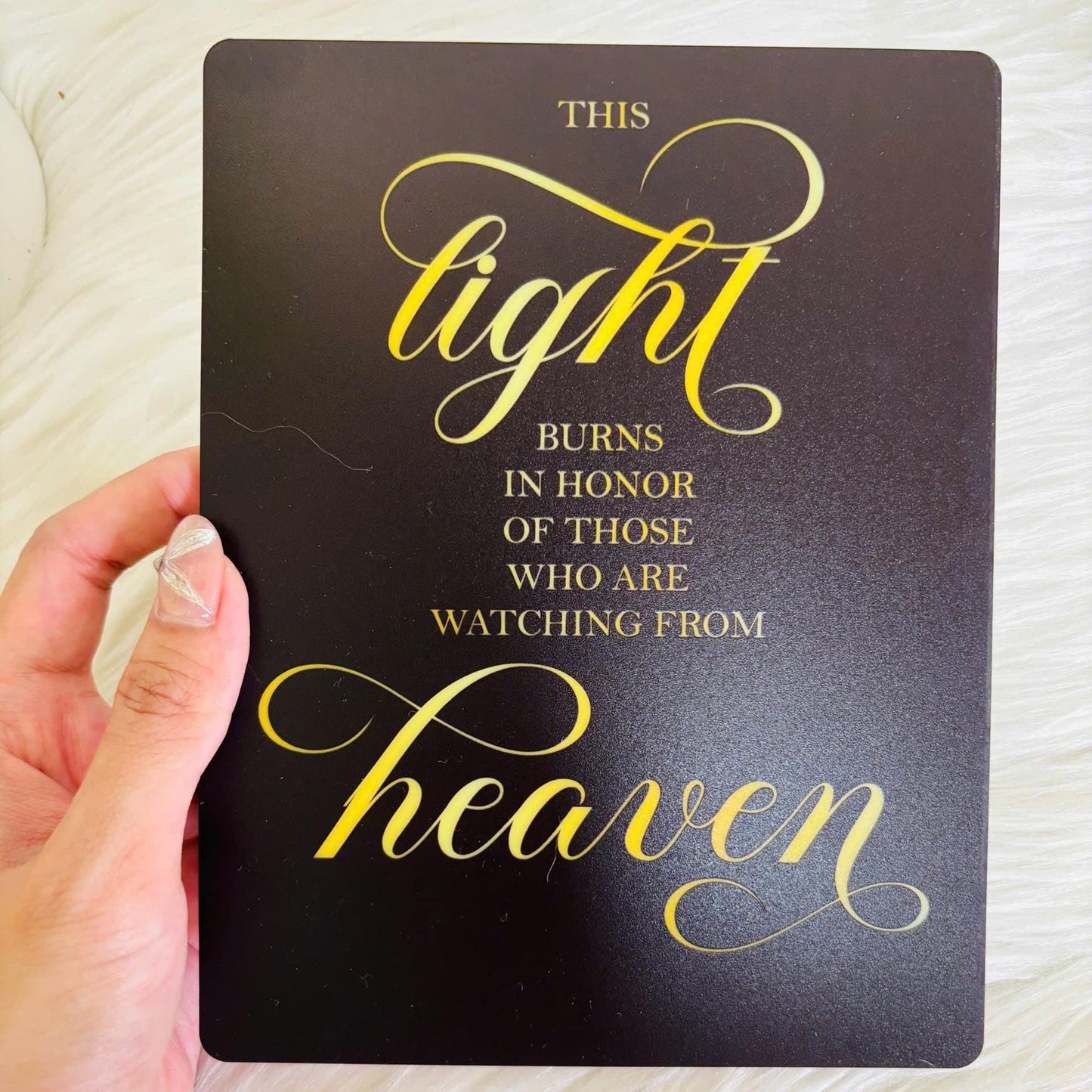 This Light Burns Wedding Acrylic Sign, Memorial In Loving Memory, Personalized Memorial Plaque