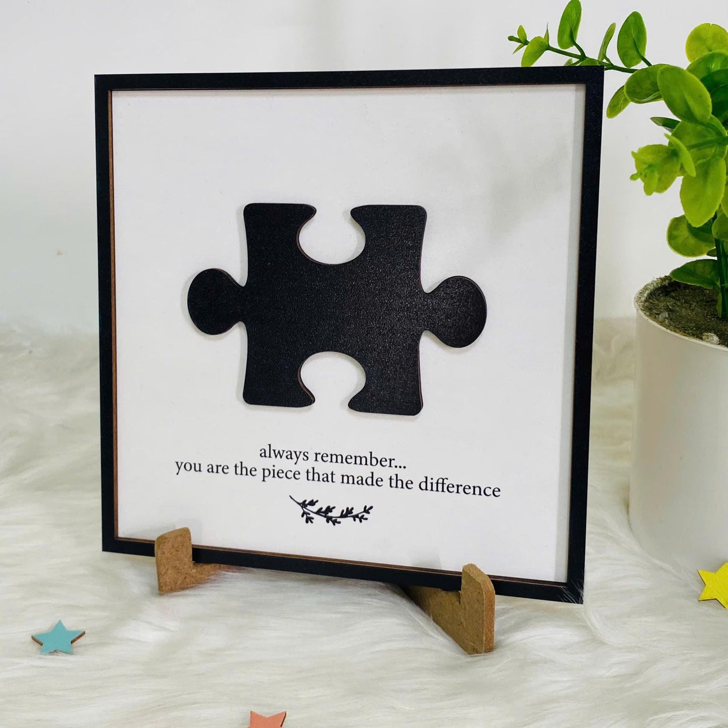 Personalized Difference Maker, You Are The Piece That Made The Difference, Mentor Gift, Retirement Present Gift, Coworker Farewell Gift