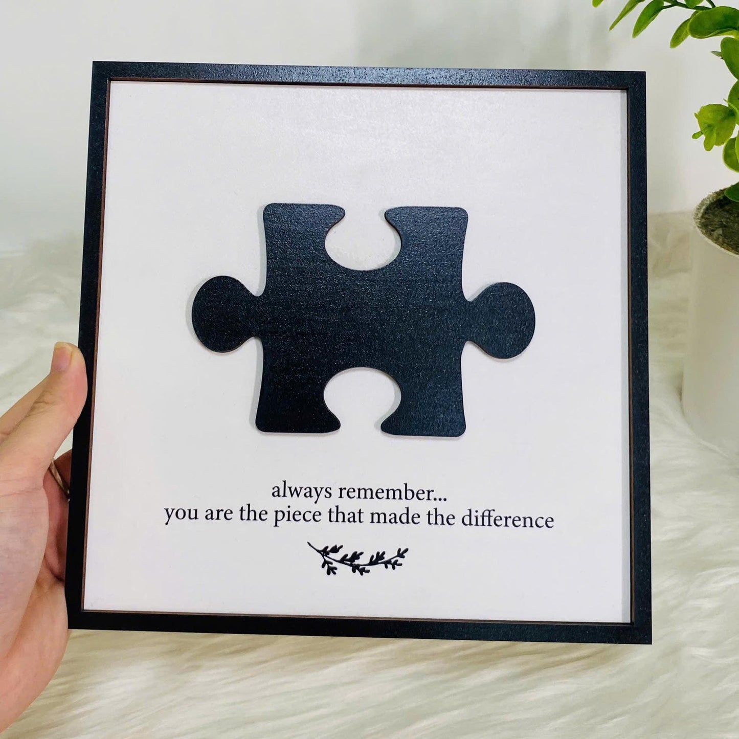 Personalized Difference Maker, You Are The Piece That Made The Difference, Mentor Gift, Retirement Present Gift, Coworker Farewell Gift