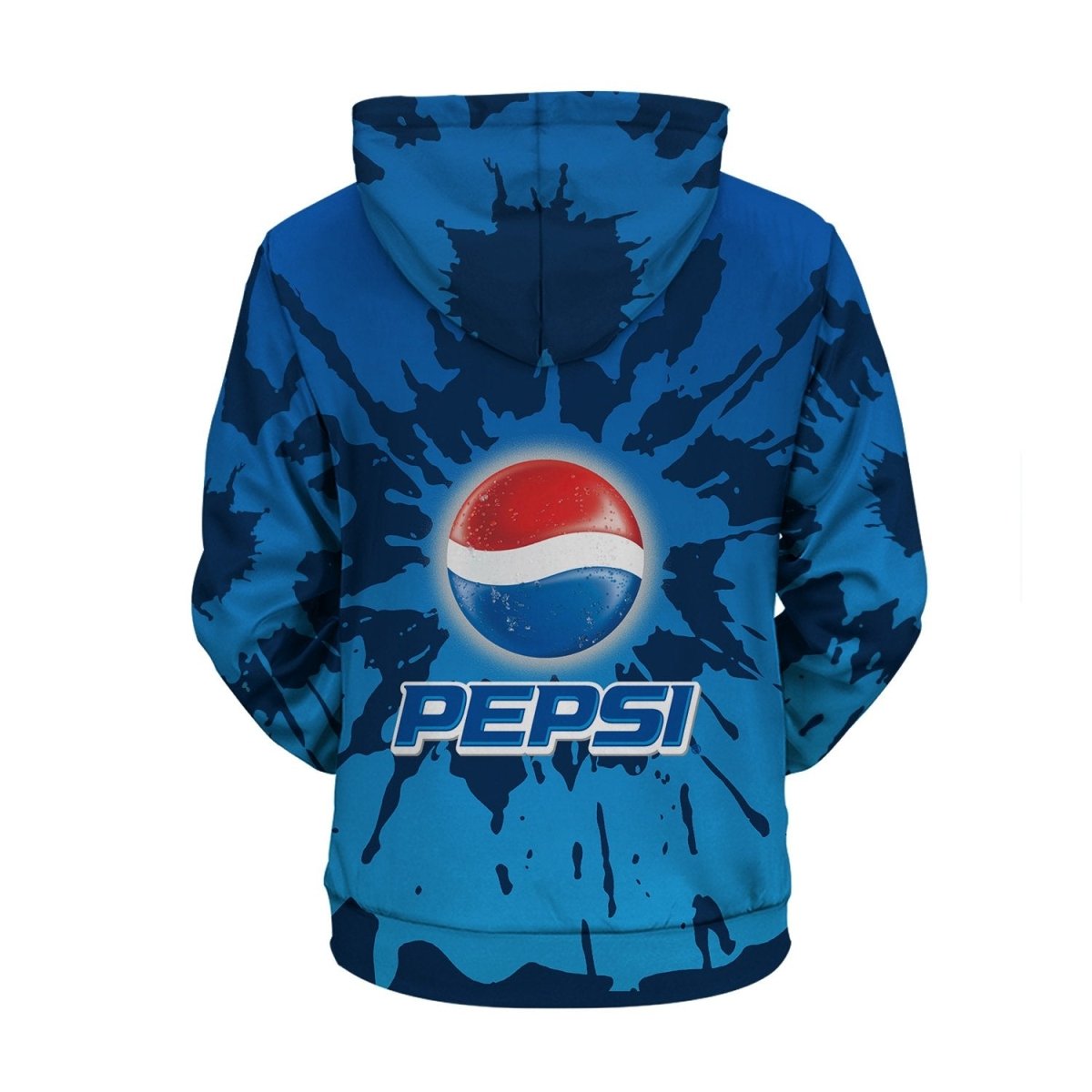 Pepsi Tie Dye Pullover Hoodie & Zip Hoodie, Pepsi Tie Dye 3D Printed Unisex Hoodie