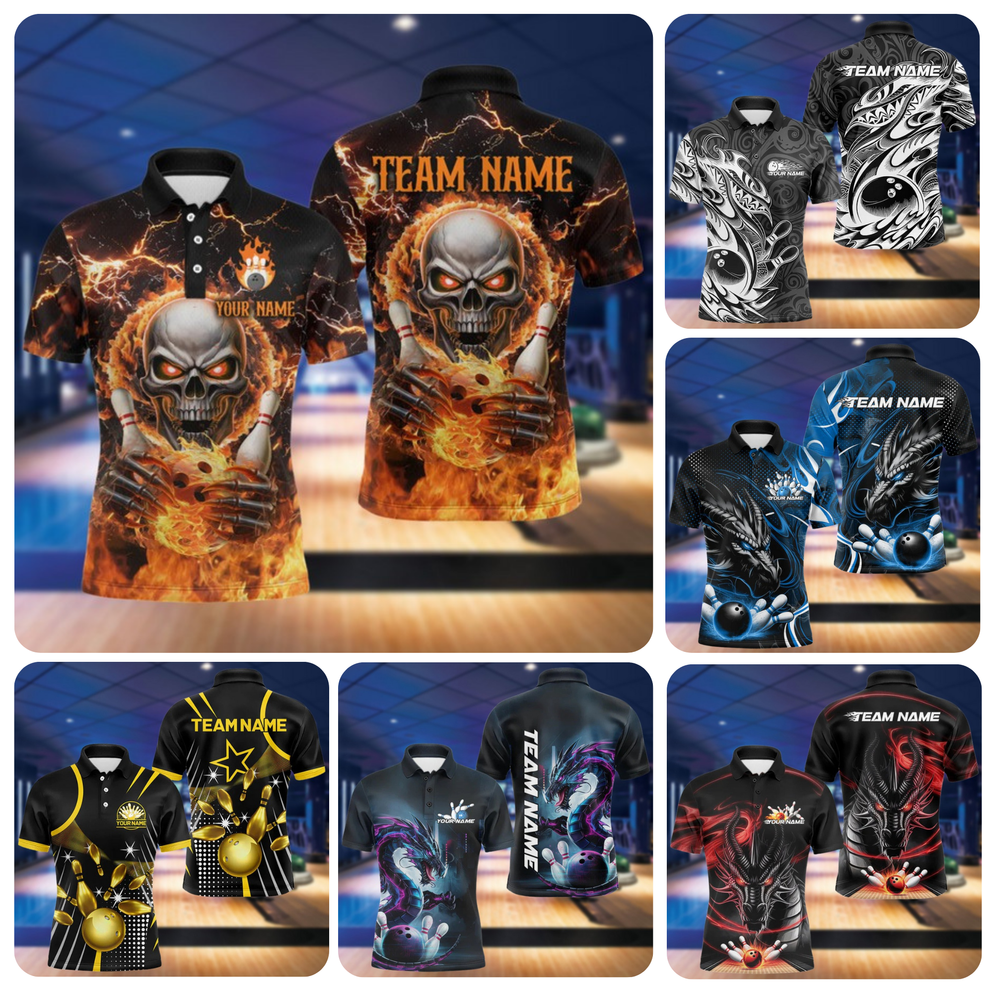 Bowling Polo Shirts