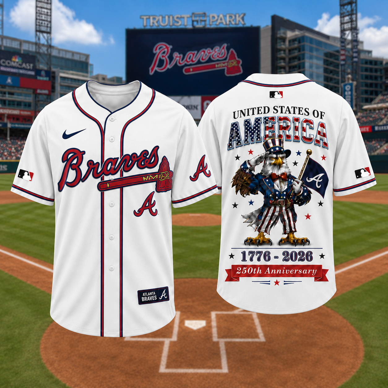 A.braves | Premium M.l.b American 250 3d Jersey