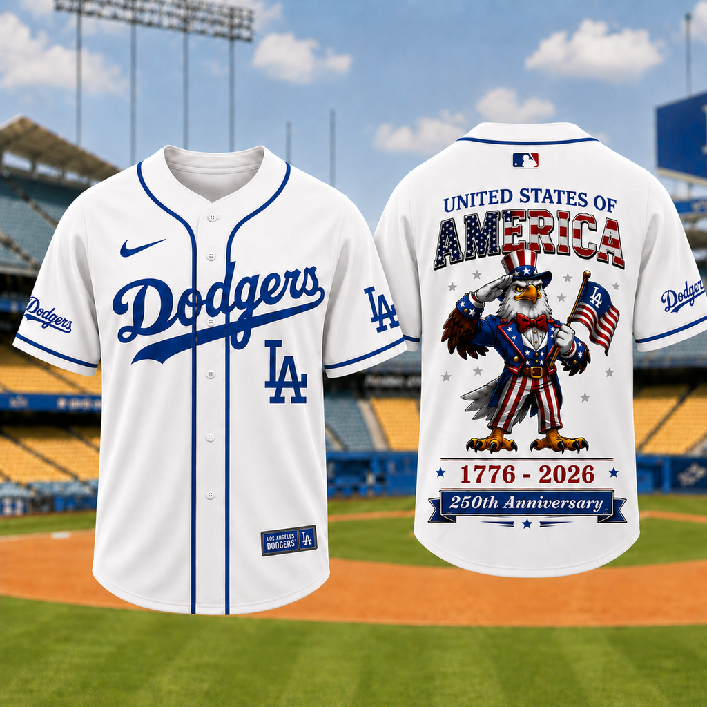 L.a.dodgers | Premium M.l.b American 250 3d Jersey