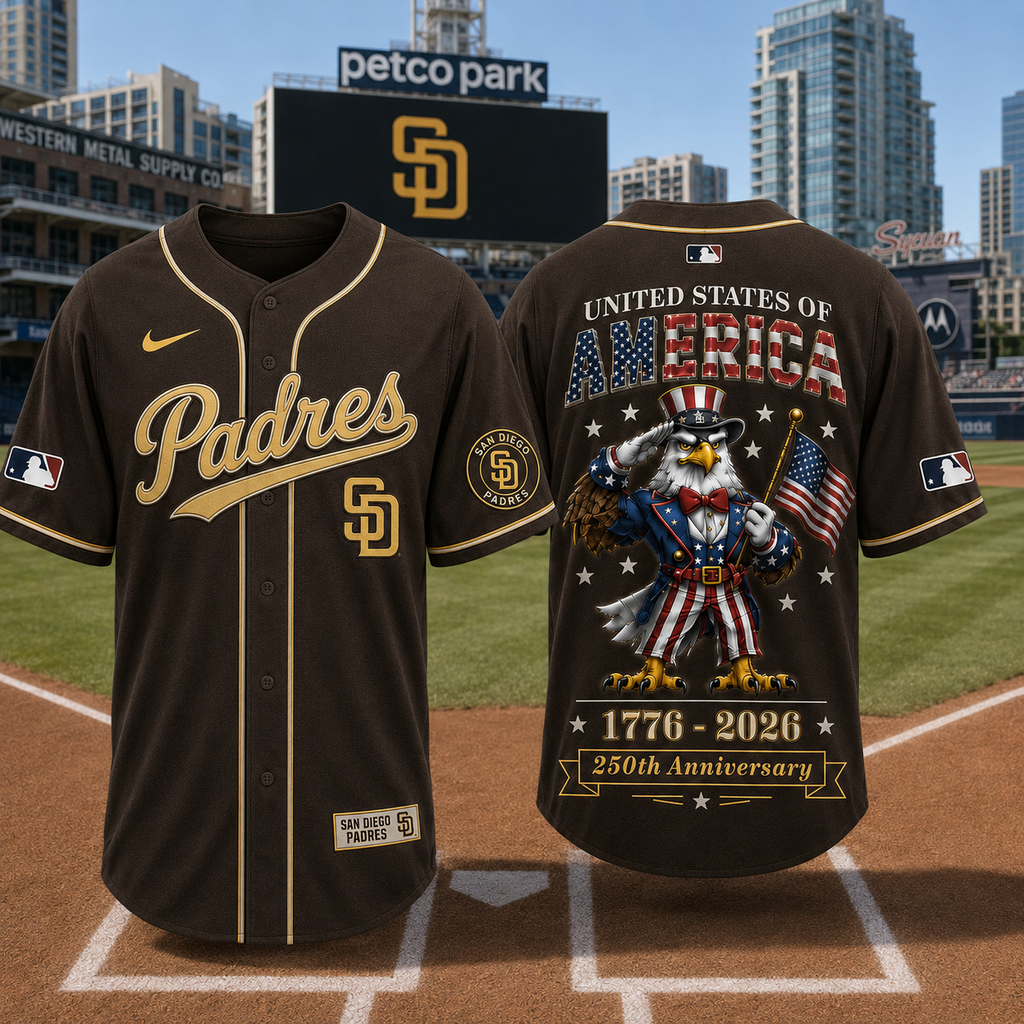 S.d.padres | Premium M.l.b American 250 3d Jersey