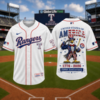 T.rangers | Premium M.l.b American 250 3d Jersey