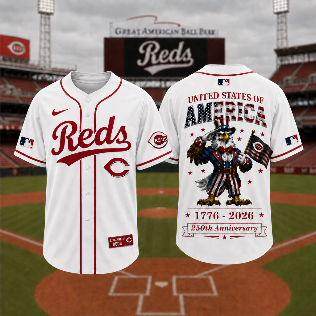 C.reds | Premium M.l.b American 250 3d Jersey