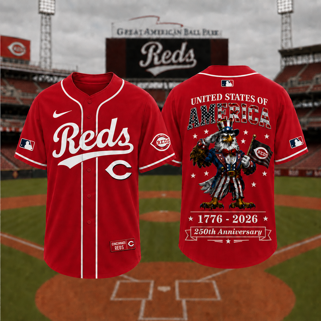 C.reds | Premium M.l.b American 250 3d Jersey