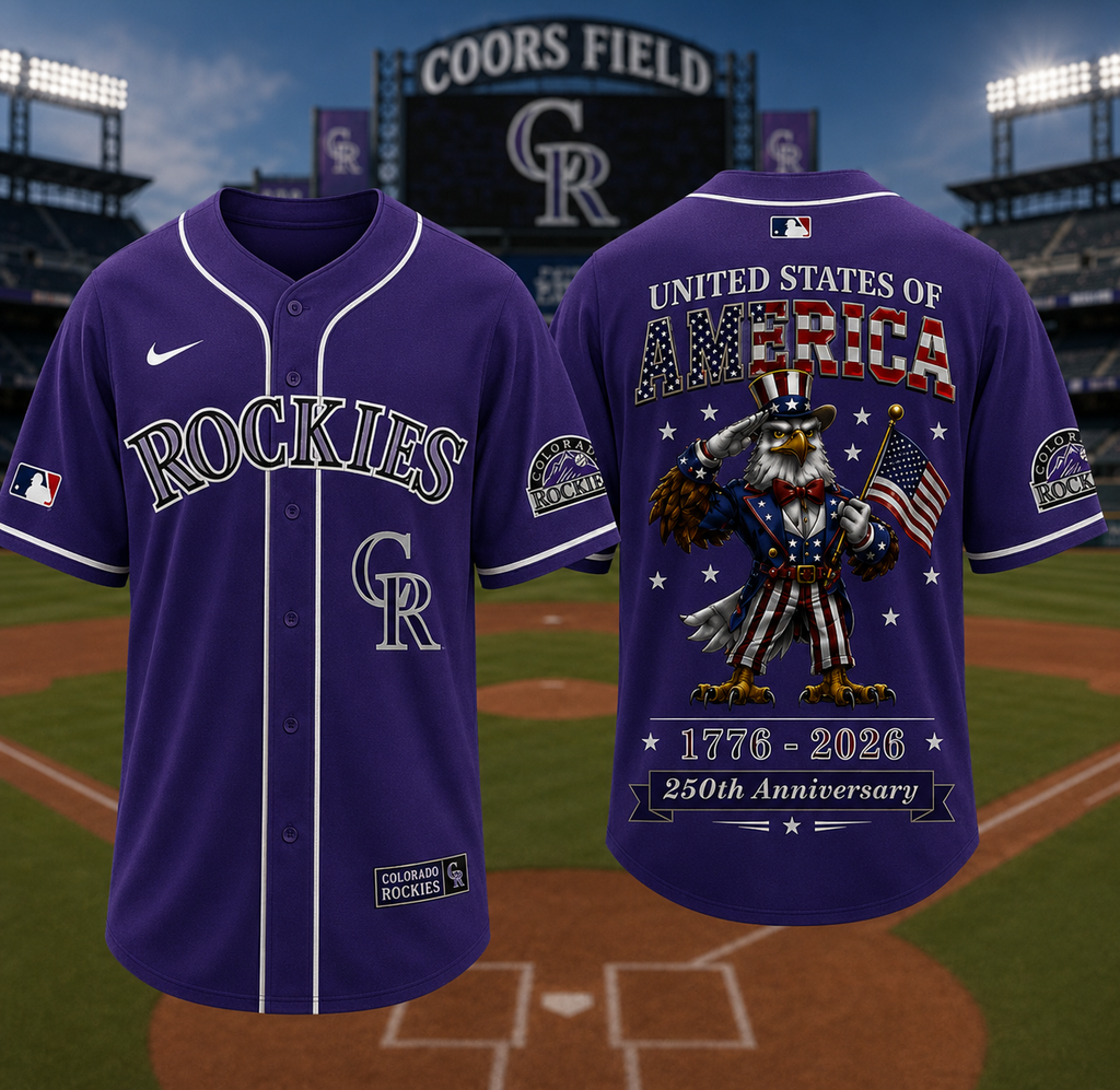 C.rockies | Premium M.l.b American 250 3d Jersey