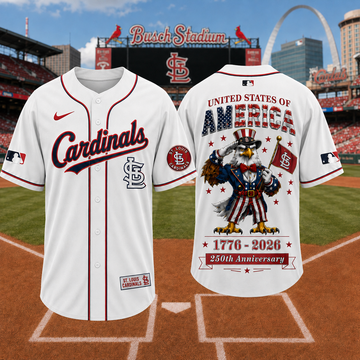 S.l.cardinals | Premium M.l.b American 250 3d Jersey