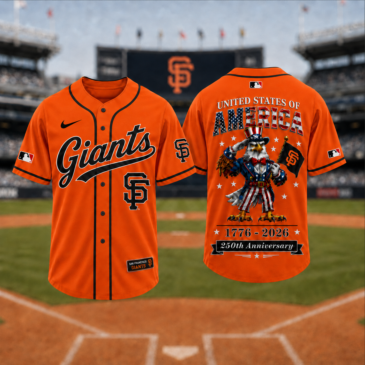 S.f.giants | Premium M.l.b American 250 3d Jersey