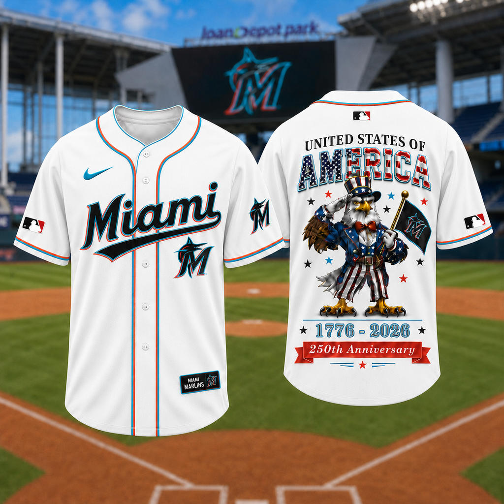 M.marlins | Premium M.l.b American 250 3d Jersey