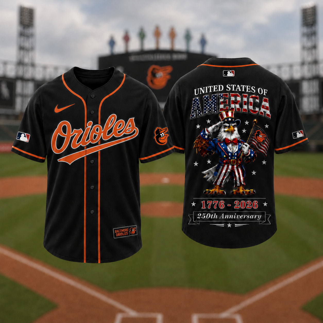 B.orioles | Premium M.l.b American 250 3d Jersey