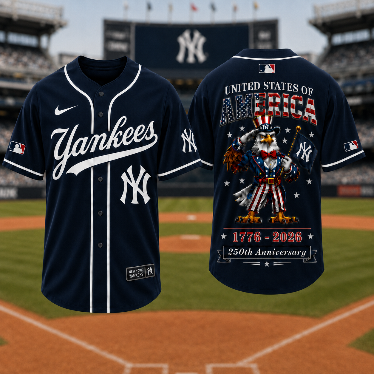 N.y.yankees |premium M.l.b American 250 3d Jersey