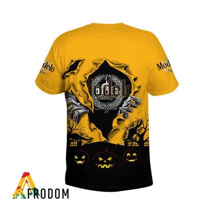 Scary Night Halloween Modelo Negra 3d T-shirt, Modelo Negra All Over Printed 3d T-shirt, Modelo Negra Logo Print Unisex 3d T-shirt