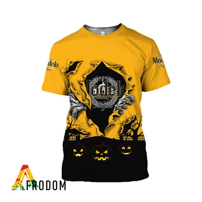 Scary Night Halloween Modelo Negra 3d T-shirt, Modelo Negra All Over Printed 3d T-shirt, Modelo Negra Logo Print Unisex 3d T-shirt