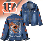 C.bengals | Premium  Football Is Life Denim Jacket Nf1