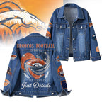 D.broncos | Premium  Football Is Life Denim Jacket Nf1