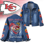 Kc.chiefs | Premium  Football Is Life Denim Jacket Nf1