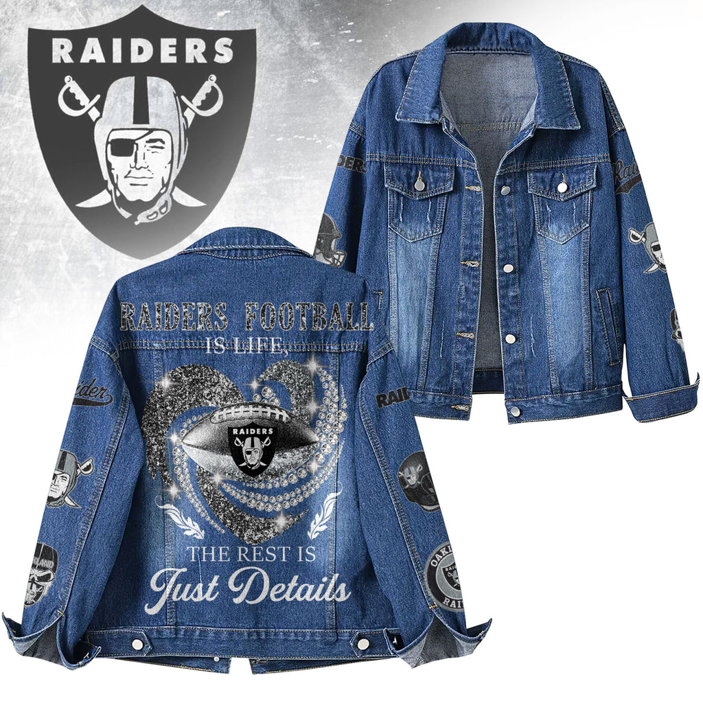 Lv.raiders | Premium  Football Is Life Denim Jacket Nf1