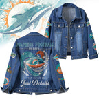 M.dolphins | Premium  Football Is Life Denim Jacket Nf1