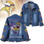 M.vikings | Premium  Football Is Life Denim Jacket Nf1