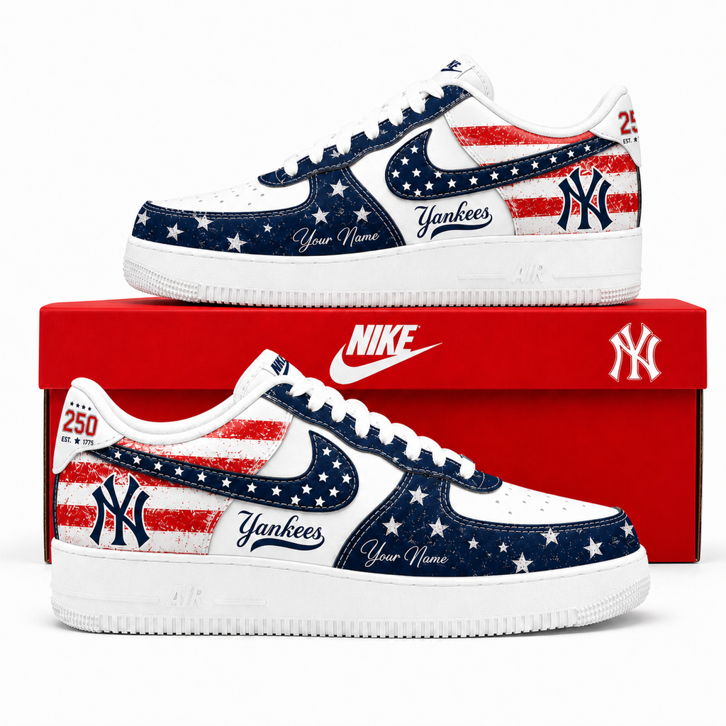 N.Y | 250 Years Of America  Customized AF1 Shoes